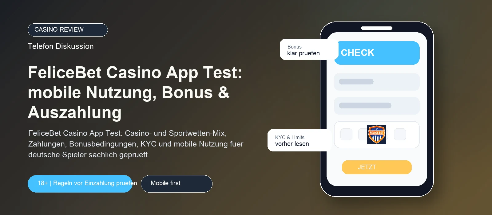 FeliceBet Casino Test 2026