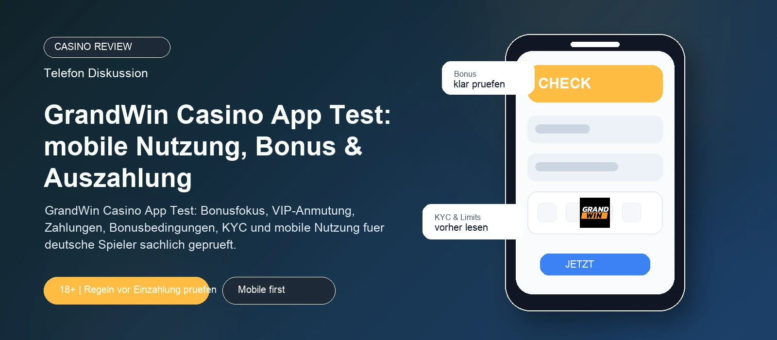 GrandWin Casino Test 2026